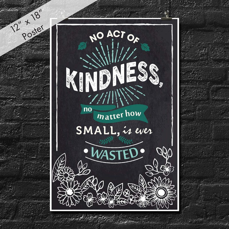JSC No Act Of Kindness Poster | 18-Inches By 12-Inches | Premium Quality 100lb Gloss Poster Paper | JSC127 - Image 2
